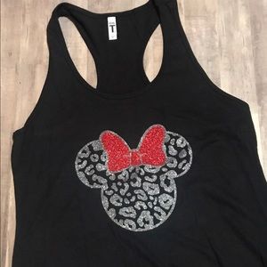 Minnie Glitter custom tank